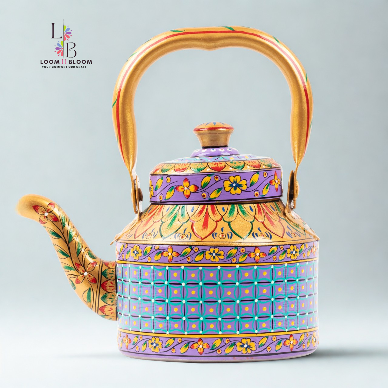 HanPainted Tea Kettle - Artistic Decorative Floral Tea Pot for Home Kitchen Decor Kari Art (Copy)
