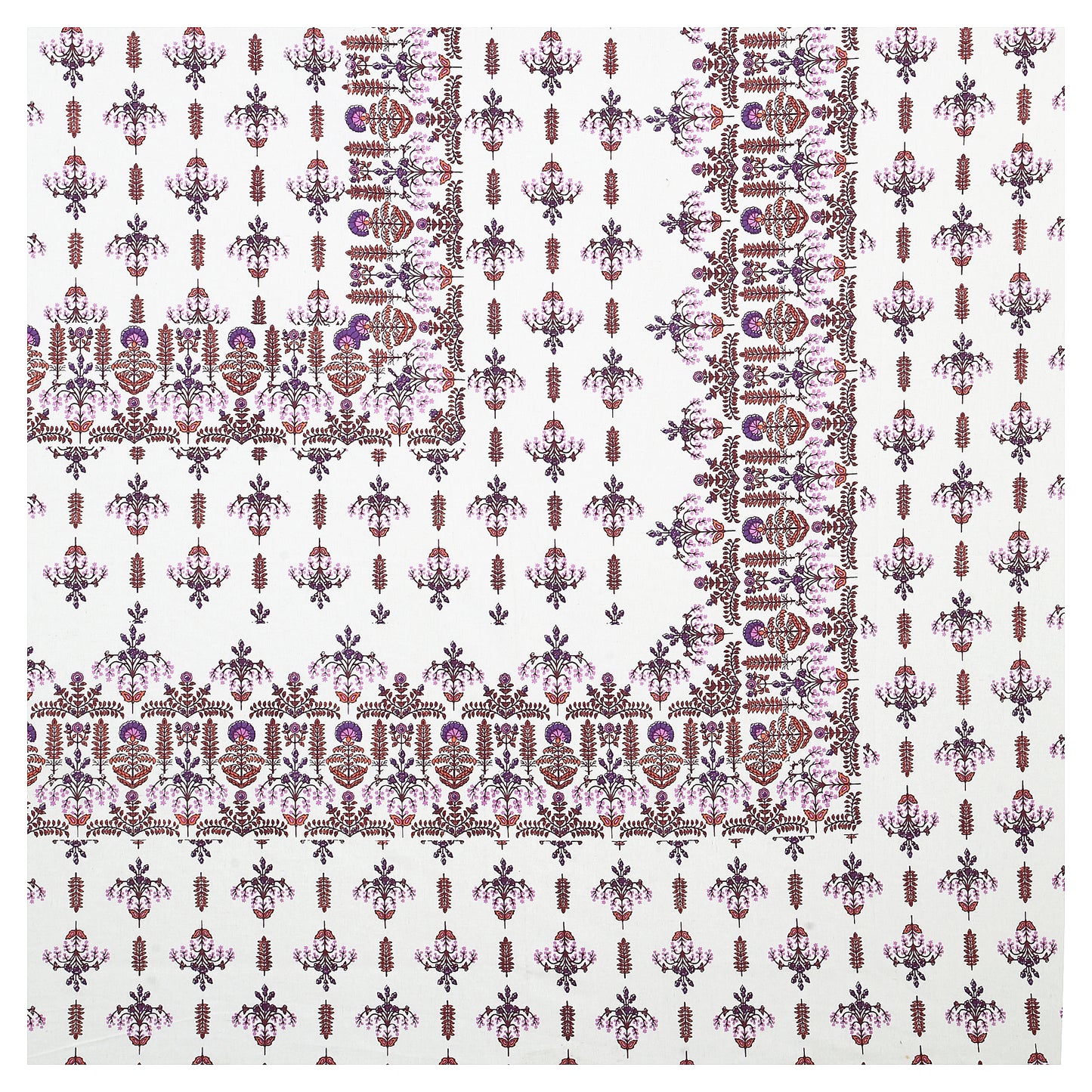Hand Block Printed Jaipuri Cotton Double Bed Sheet With 2 Pillow Covers - Floral Pattern Ethnic Indian Design (Copy)