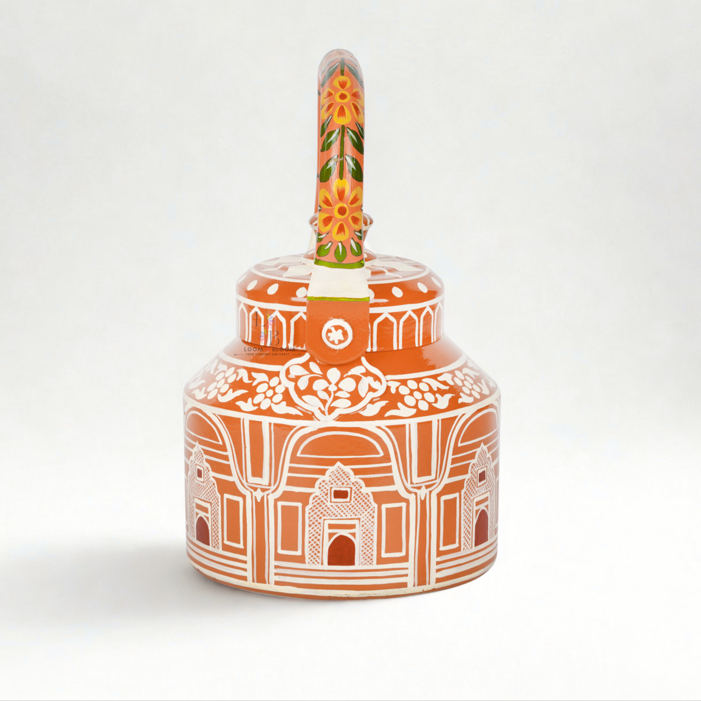 HanPainted  Tea Kettle - Artistic Decorative Floral Tea Pot for Home Kitchen Decor Jaipuri Art(Copy) (Copy) (Copy) (Copy)