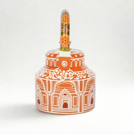HanPainted  Tea Kettle - Artistic Decorative Floral Tea Pot for Home Kitchen Decor Jaipuri Art(Copy) (Copy) (Copy) (Copy)