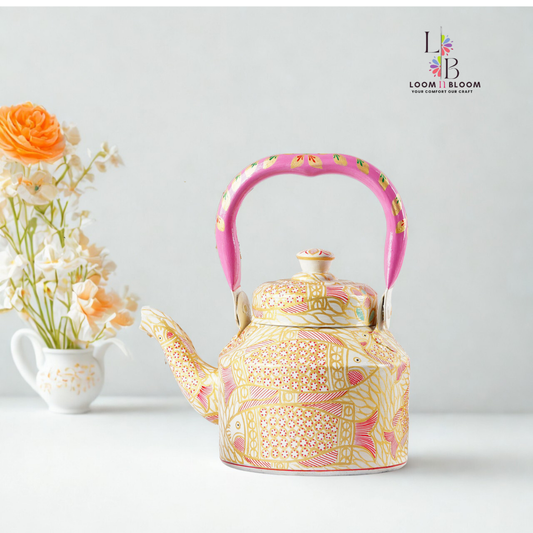 HanPainted  Tea Kettle - Artistic Decorative Floral Tea Pot for Home Kitchen Decor Fish Art(Copy) (Copy) (Copy)