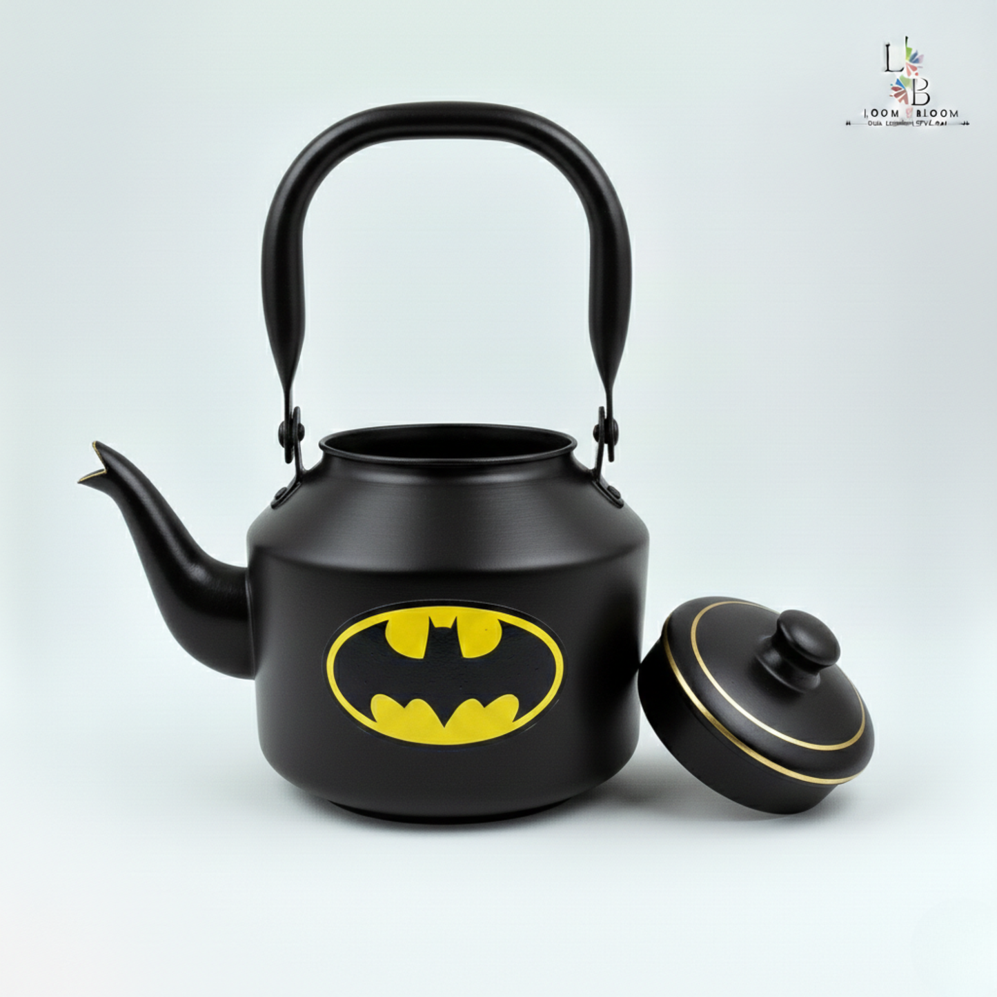 HanPainted Stainless Steel Tea Kettle - Artistic kid room  Decorative Batman Tea Pot