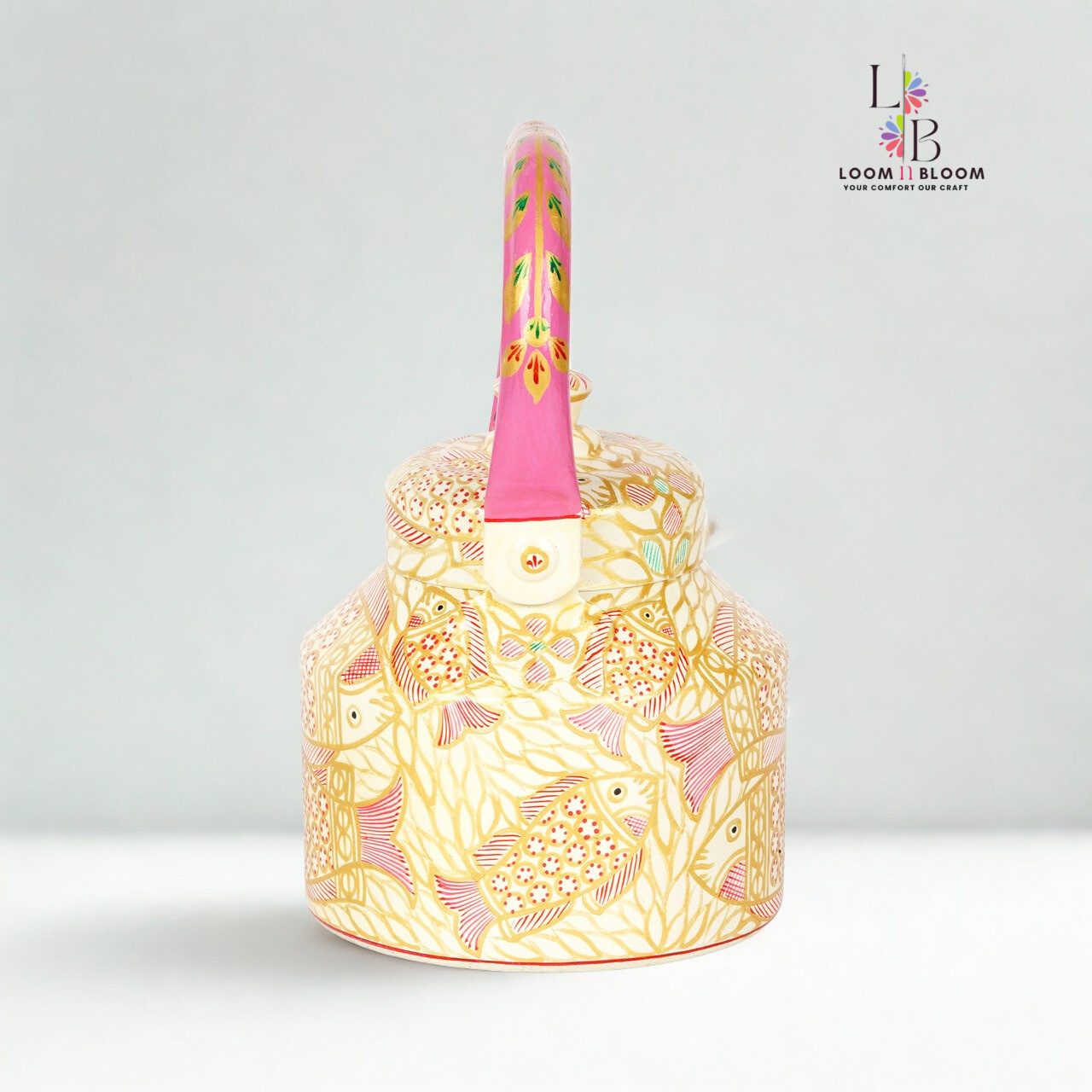 HanPainted  Tea Kettle - Artistic Decorative Floral Tea Pot for Home Kitchen Decor Fish Art(Copy) (Copy) (Copy)