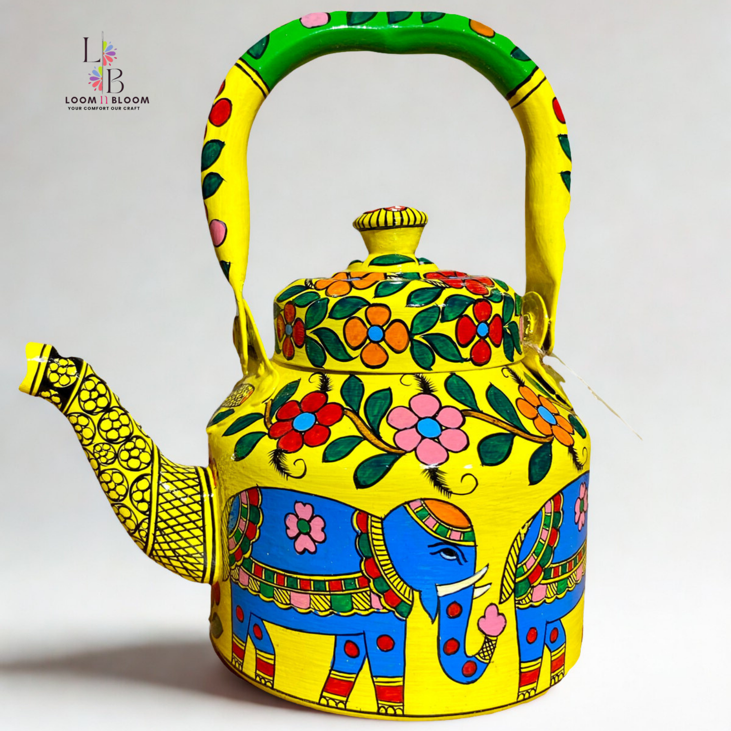 HanPainted Stainless Steel Tea Kettle - Artistic Decorative Floral Tea Pot for Home Kitchen Decor (Copy)