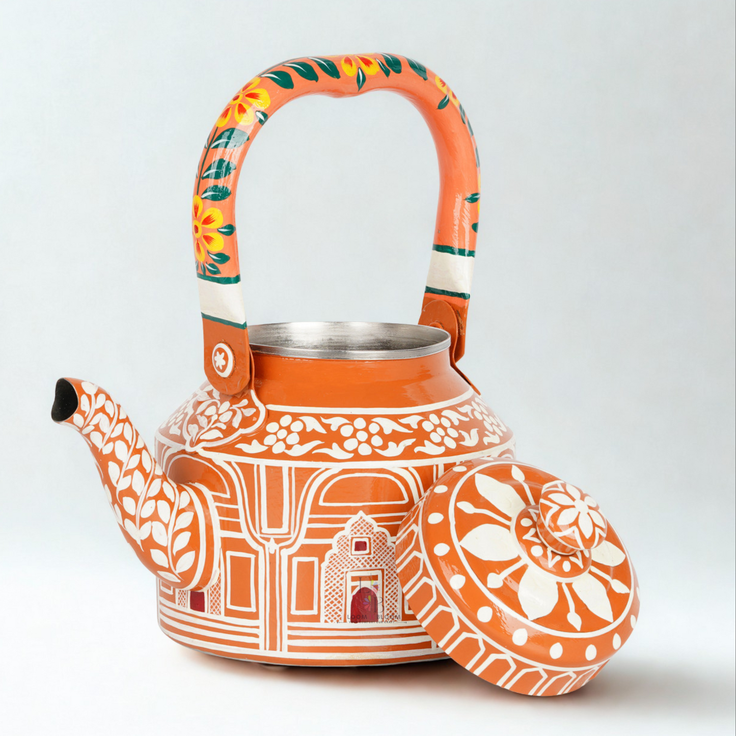 HanPainted  Tea Kettle - Artistic Decorative Floral Tea Pot for Home Kitchen Decor Jaipuri Art(Copy) (Copy) (Copy) (Copy)