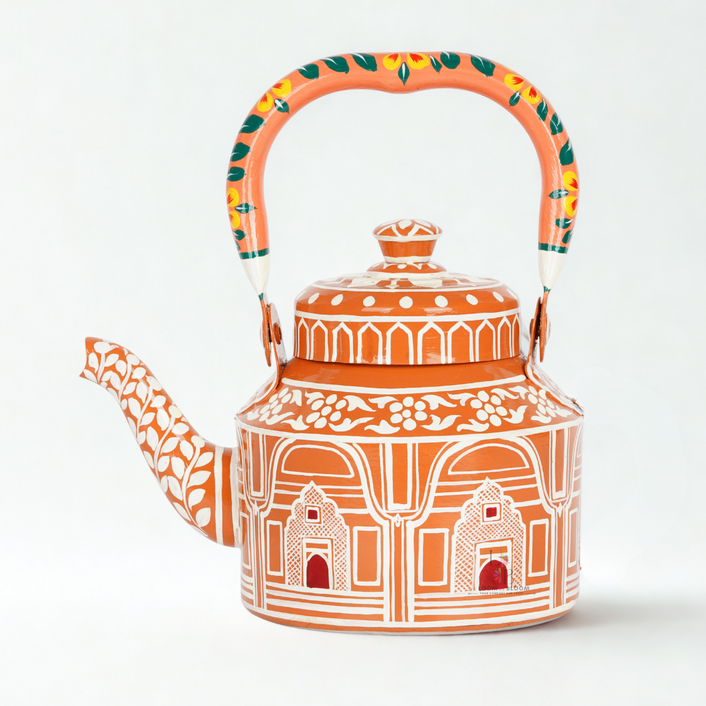 HanPainted  Tea Kettle - Artistic Decorative Floral Tea Pot for Home Kitchen Decor Jaipuri Art(Copy) (Copy) (Copy) (Copy)
