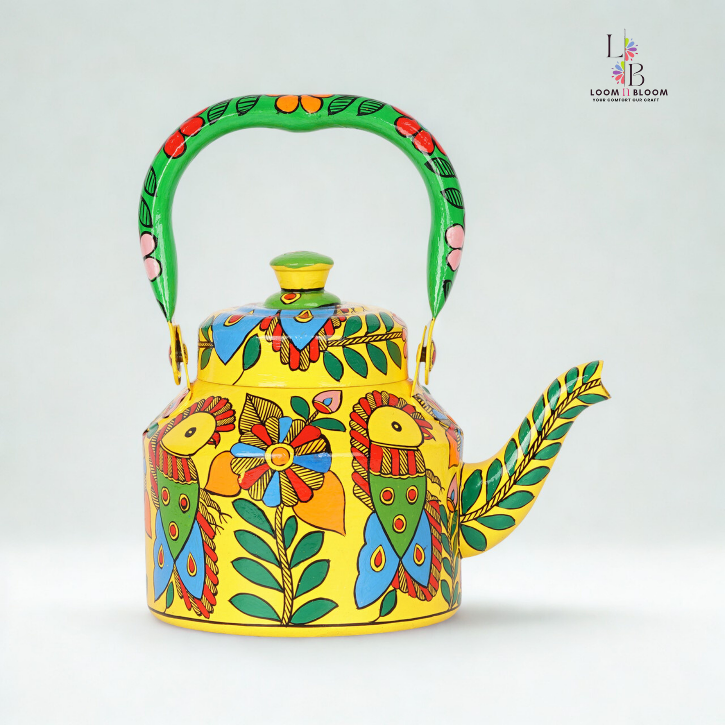 HanPainted  Tea Kettle - Artistic Decorative Floral Tea Pot for Home Kitchen Decor Sarover Art