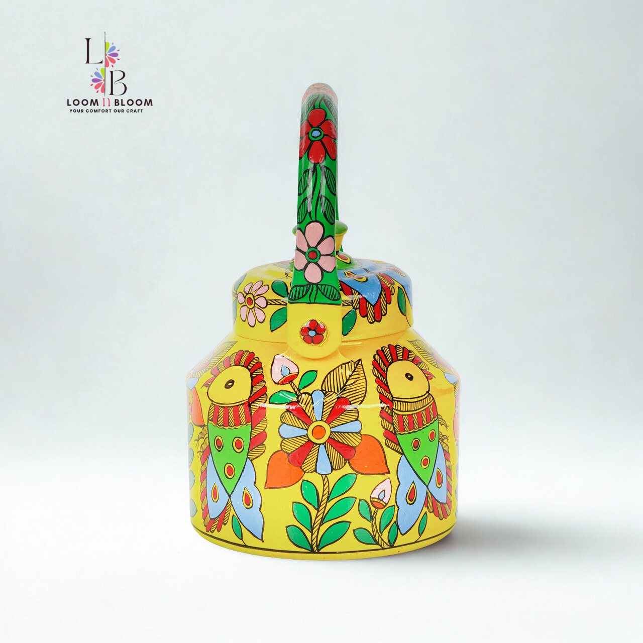 HanPainted  Tea Kettle - Artistic Decorative Floral Tea Pot for Home Kitchen Decor Sarover Art
